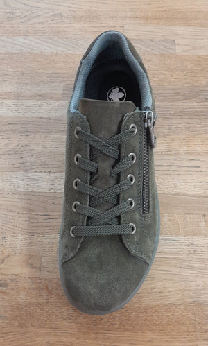 
                  
                    Khaki Waterproof Lace & Zip shoe
                  
                